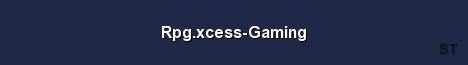 Rpg xcess Gaming Server Banner