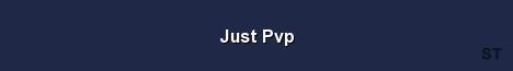 Just Pvp Server Banner