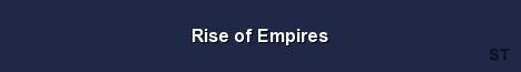 Rise of Empires Server Banner