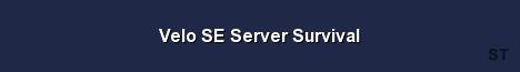 Velo SE Server Survival Server Banner