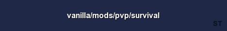 vanilla mods pvp survival Server Banner