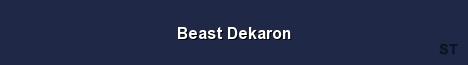 Beast Dekaron Server Banner