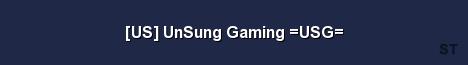 US UnSung Gaming USG 