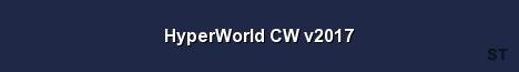 HyperWorld CW v2017 Server Banner
