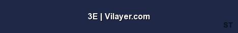 3E Vilayer com Server Banner