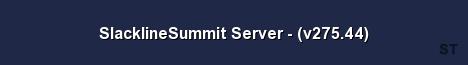 SlacklineSummit Server v275 44 Server Banner