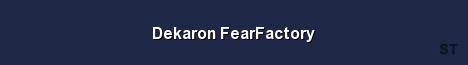 Dekaron FearFactory Server Banner