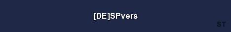 DE SPvers Server Banner