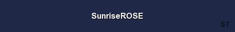 SunriseROSE Server Banner