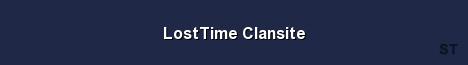 LostTime Clansite Server Banner