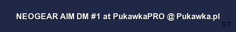 NEOGEAR AIM DM 1 at PukawkaPRO Pukawka pl Server Banner
