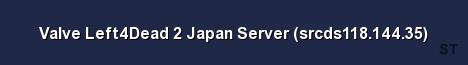 Valve Left4Dead 2 Japan Server srcds118 144 35 