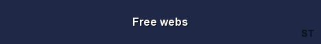 Free webs Server Banner