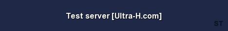 Test server Ultra H com 