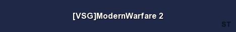 VSG ModernWarfare 2 Server Banner