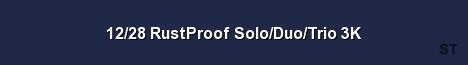 12 28 RustProof Solo Duo Trio 3K Server Banner