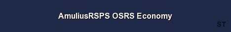 AmuliusRSPS OSRS Economy Server Banner