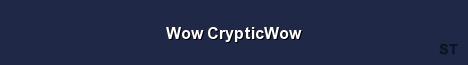 Wow CrypticWow Server Banner