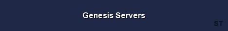 Genesis Servers Server Banner