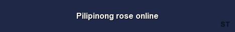 Pilipinong rose online 