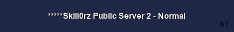 Skill0rz Public Server 2 Normal Server Banner