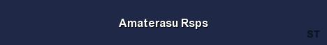 Amaterasu Rsps Server Banner