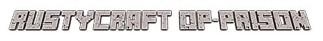 RustyCraft OP Prison Server Banner
