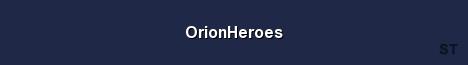 OrionHeroes Server Banner