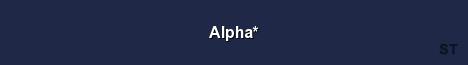 Alpha Server Banner