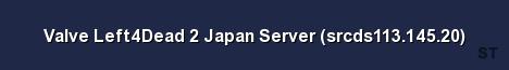 Valve Left4Dead 2 Japan Server srcds113 145 20 