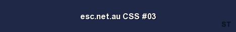 esc net au CSS 03 Server Banner