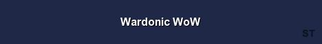 Wardonic WoW Server Banner