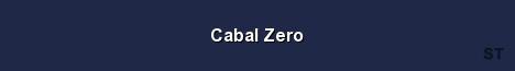 Cabal Zero Server Banner