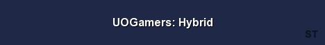 UOGamers Hybrid Server Banner