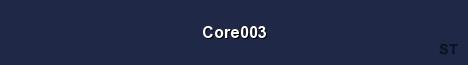 Core003 Server Banner