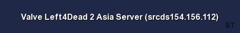 Valve Left4Dead 2 Asia Server srcds154 156 112 