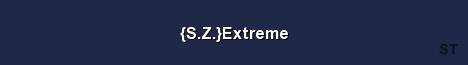S Z Extreme Server Banner