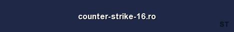 counter strike 16 ro Server Banner