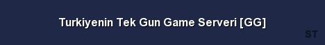 Turkiyenin Tek Gun Game Serveri GG Server Banner