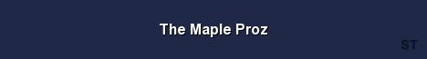 The Maple Proz Server Banner