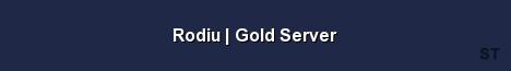 Rodiu Gold Server Server Banner