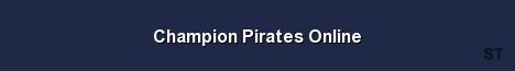 Champion Pirates Online Server Banner