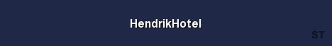 HendrikHotel Server Banner