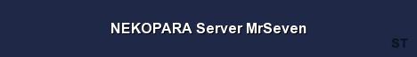NEKOPARA Server MrSeven Server Banner