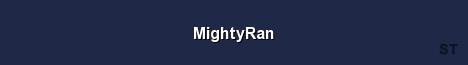 MightyRan Server Banner