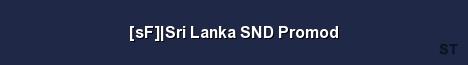 sF Sri Lanka SND Promod Server Banner