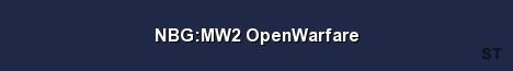 NBG MW2 OpenWarfare Server Banner