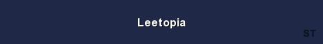 Leetopia Server Banner