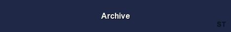 Archive Server Banner