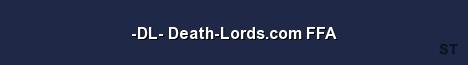 DL Death Lords com FFA Server Banner